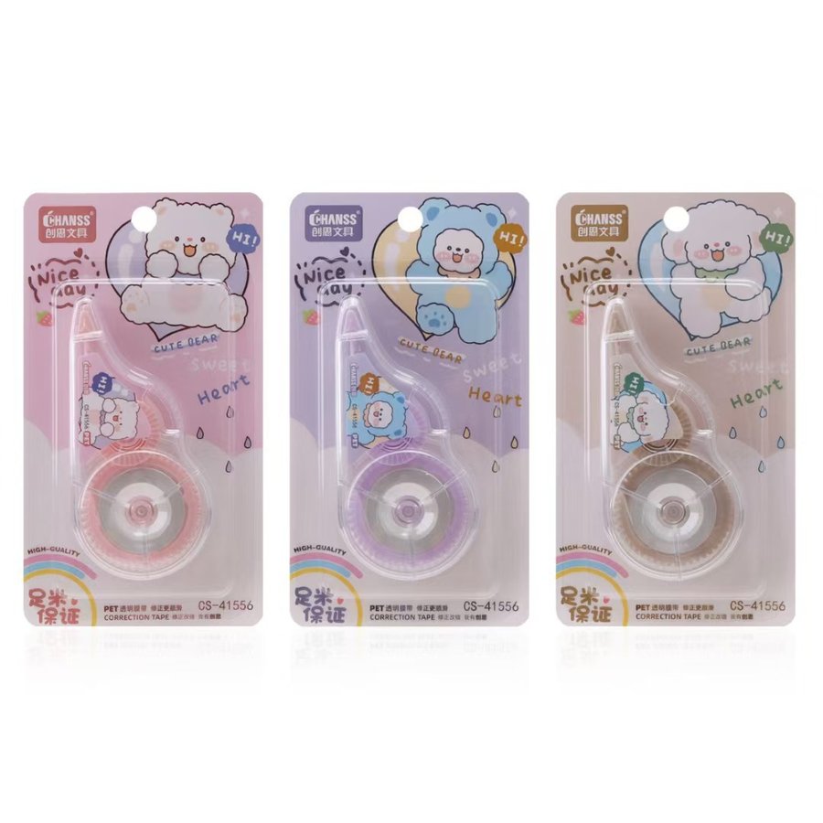 Transparent High-Capacity Creative Correction Tape