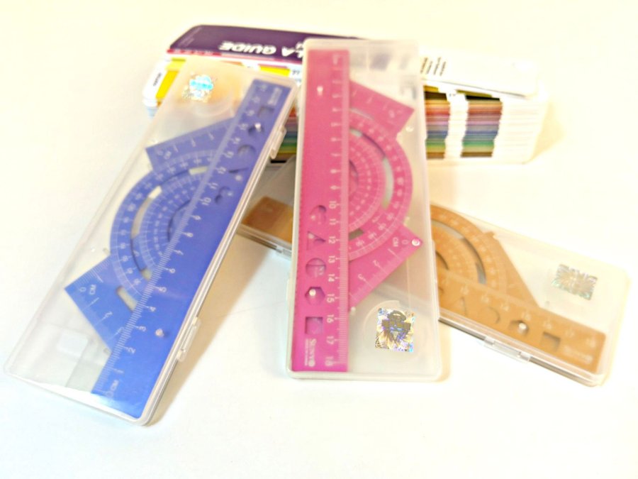 Thickened Aluminium Multi-Function Ruler, Set, 18cm