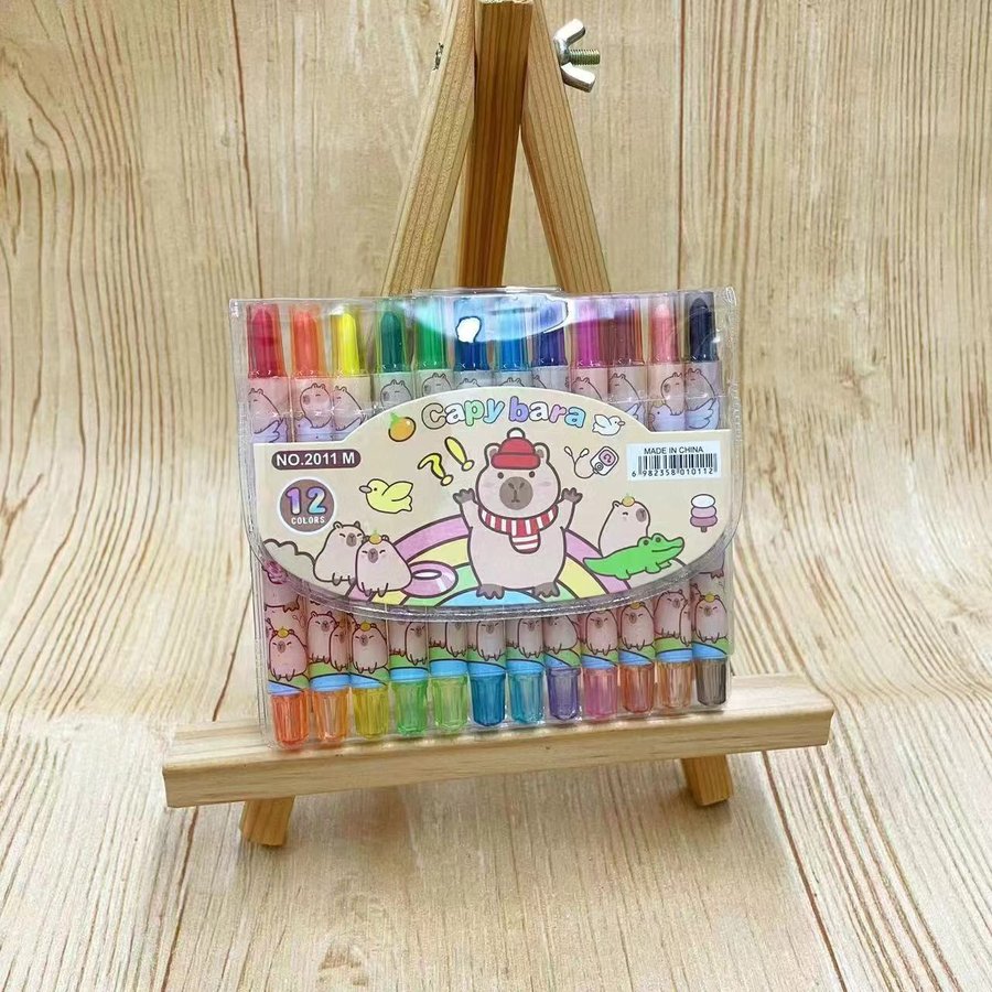 12 Colours Capybara Crayon view 3