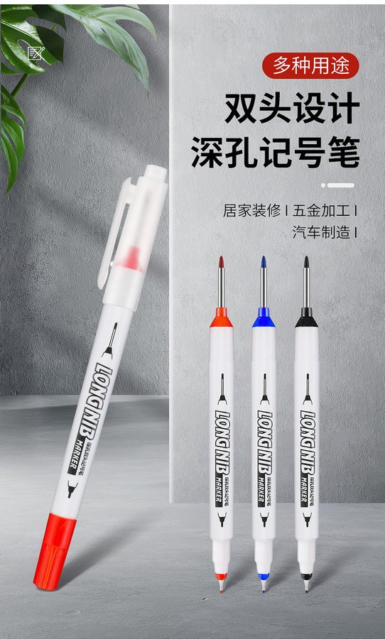 Dual-Tip Waterproof Oil-Based Marker view 3