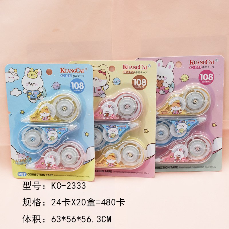 Transparent High-Capacity Correction Tape, 3-Pack view 2