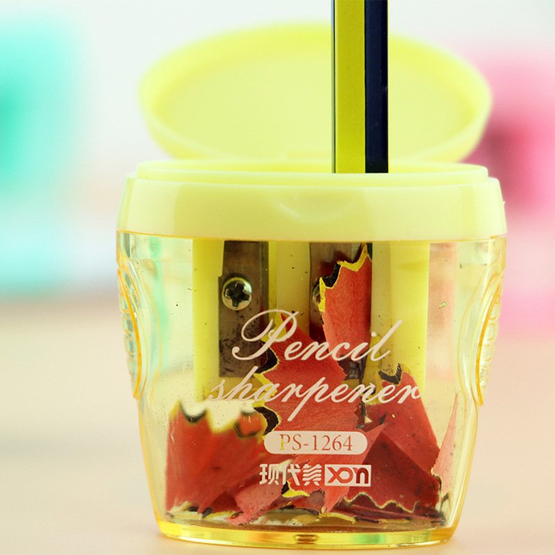 Double-Hole Plastic Pencil Sharpener view 3
