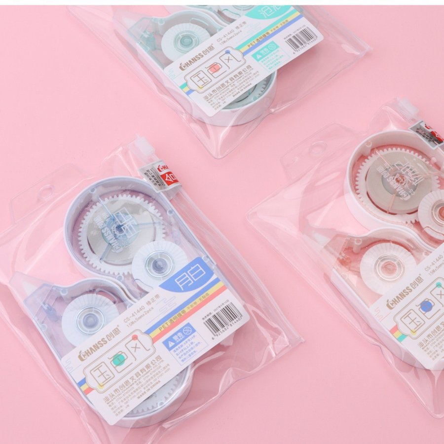 Transparent High-Capacity Shatterproof Correction Tape, 2-Pack view 3