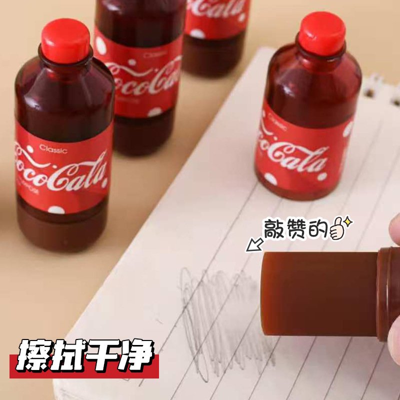 Soda Bottle Smudge-Free Eraser view 3