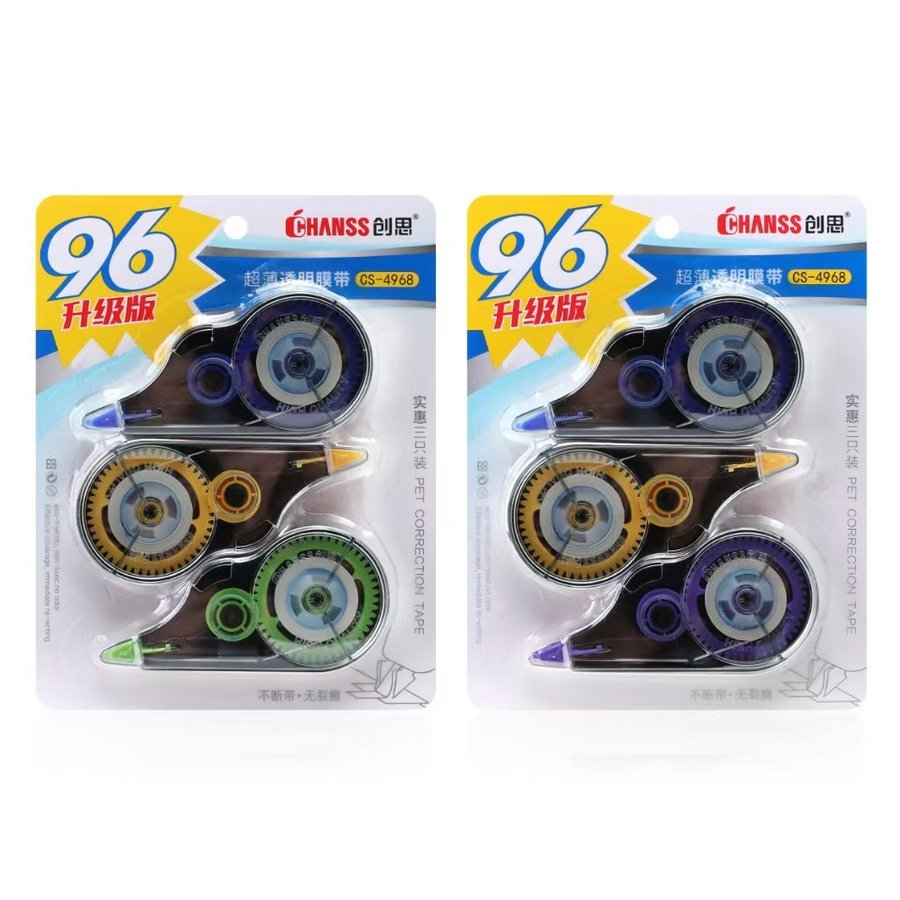 High-Capacity Correction Tape, 3-Pack