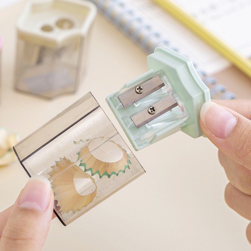 Double-Hole Morandi Kids Pencil Sharpener view 3