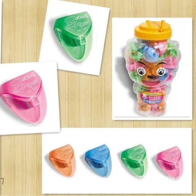 Single-Hole Transparent Portable Pencil Sharpener — Style 101 view 3