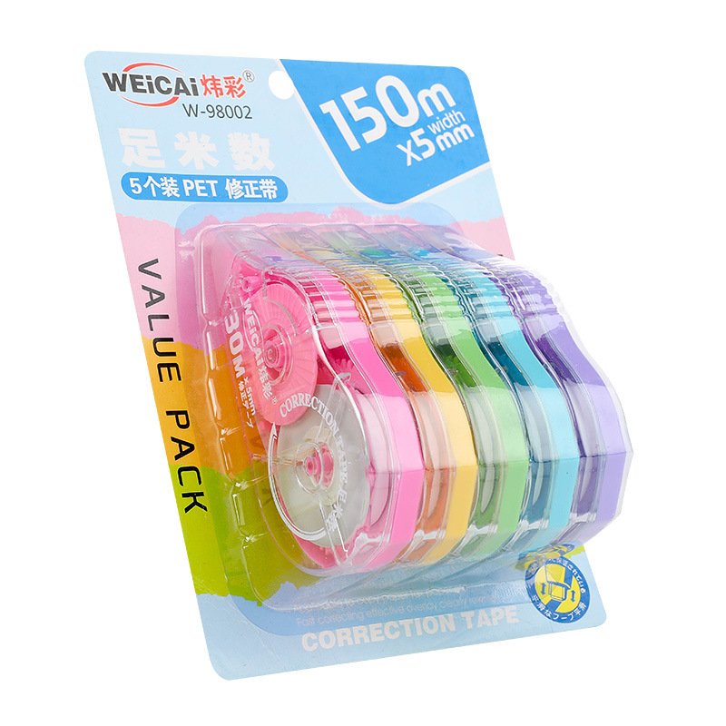 Transparent High-Capacity Plastic Correction Tape, 150m — Style 150